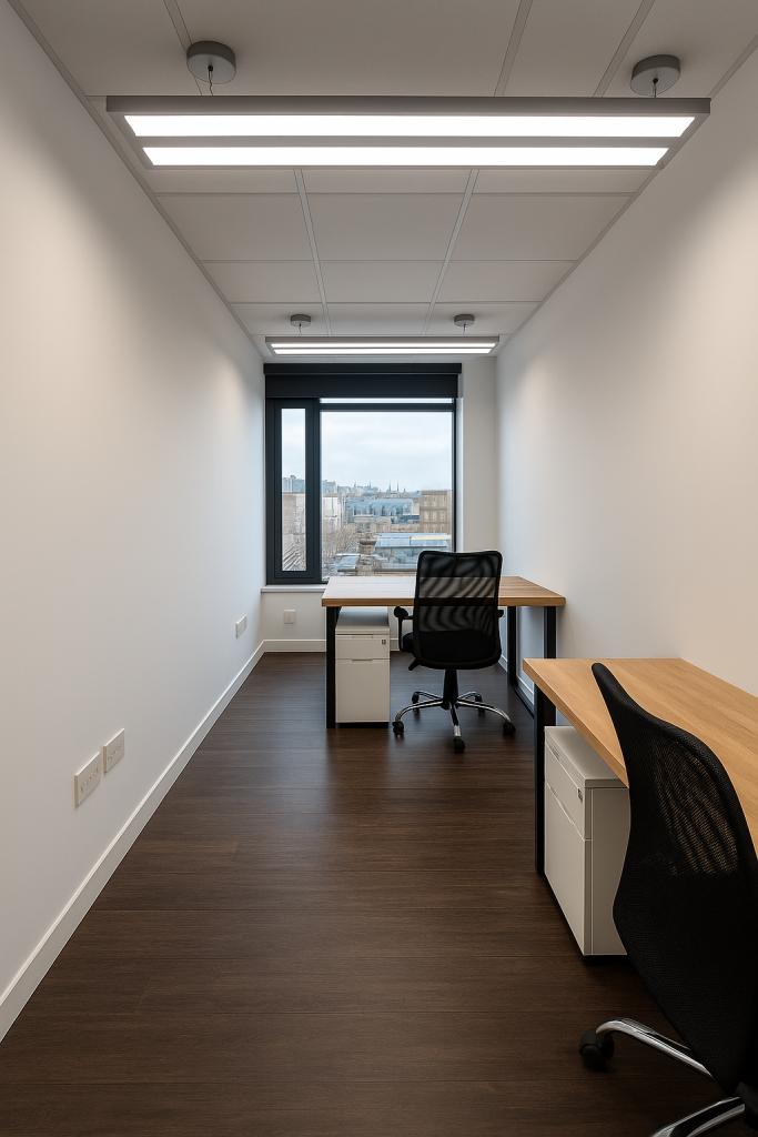 Modern 3-desk private office in SW1 available to rent at 21 Knightsbridge