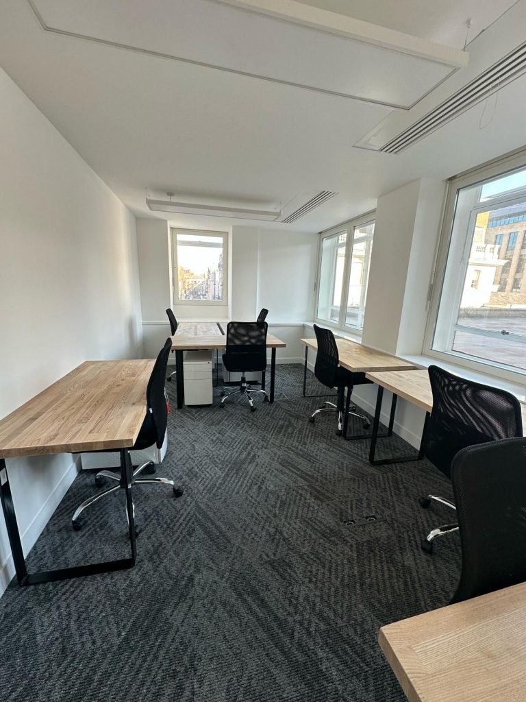 Modern private office in Cavendish Square with natural light and professional furnishings