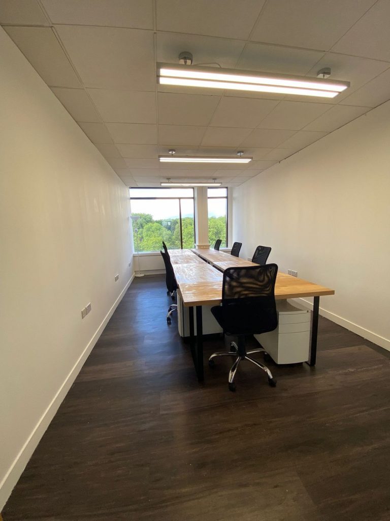 Large office space in Knightsbridge – Third Floor Office 2 with 7 desks, natural light, and professional design