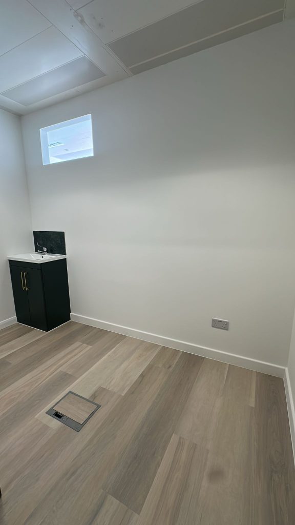 CQC compliant clinic room at 33 Cavendish Square for private practice London interior