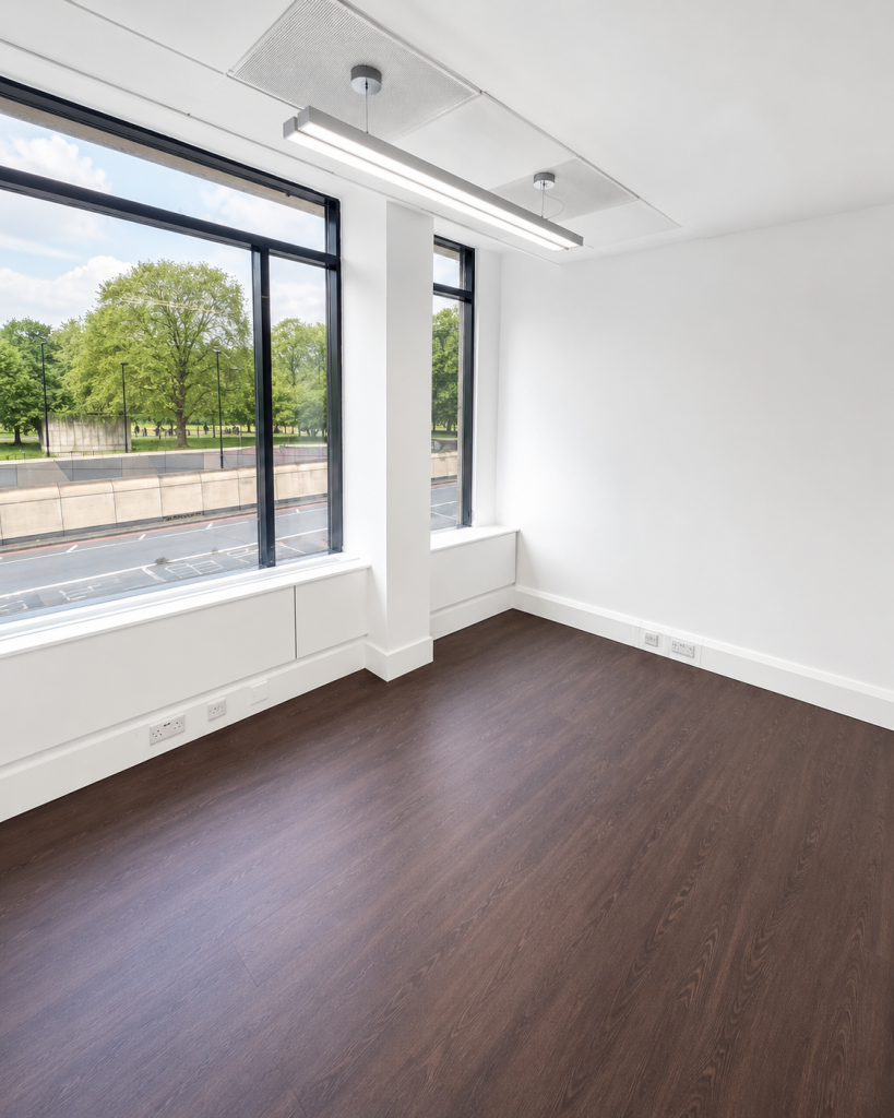 Medical practice room at 21 Knightsbridge offering a bright treatment room in London overlooking Hyde Park