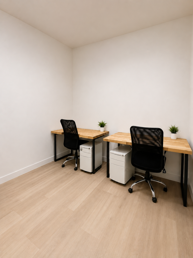 Serviced Workspace Near Harrods at 189 Brompton Road with two-person office layout